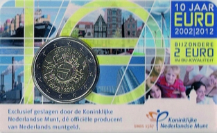10 Jaar Euro 2012 2 Euro Coincard